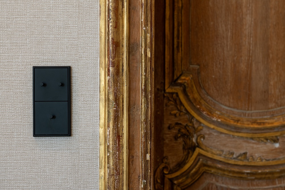 Détail des murs dans les bureaux Chronos